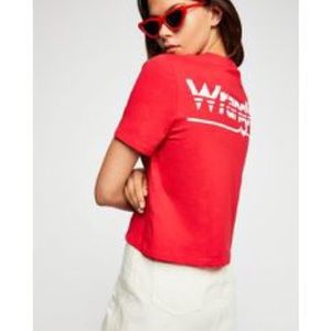 Free People Wrangler Crop Tee Small